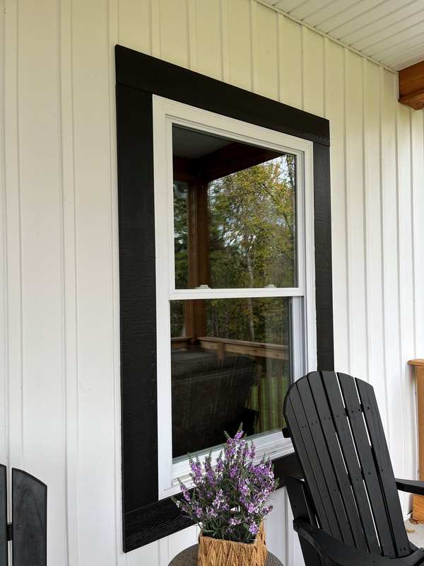 Interior Design Ideas - 12 Ways to Add Black Trim  Interior window trim,  Interior windows, Dining room design